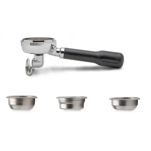 Lelit 58mm Double Spout Portafilter Kit with 3 Baskets - LEPLA586S