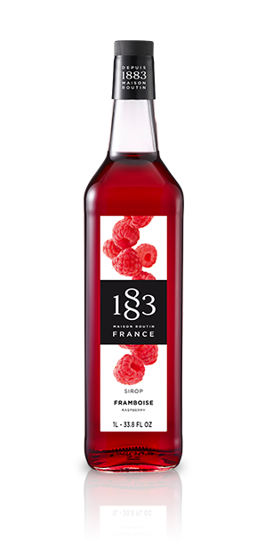 1883 Rapsberry Syrup (Natural Coloring) 1L Glass Bottle