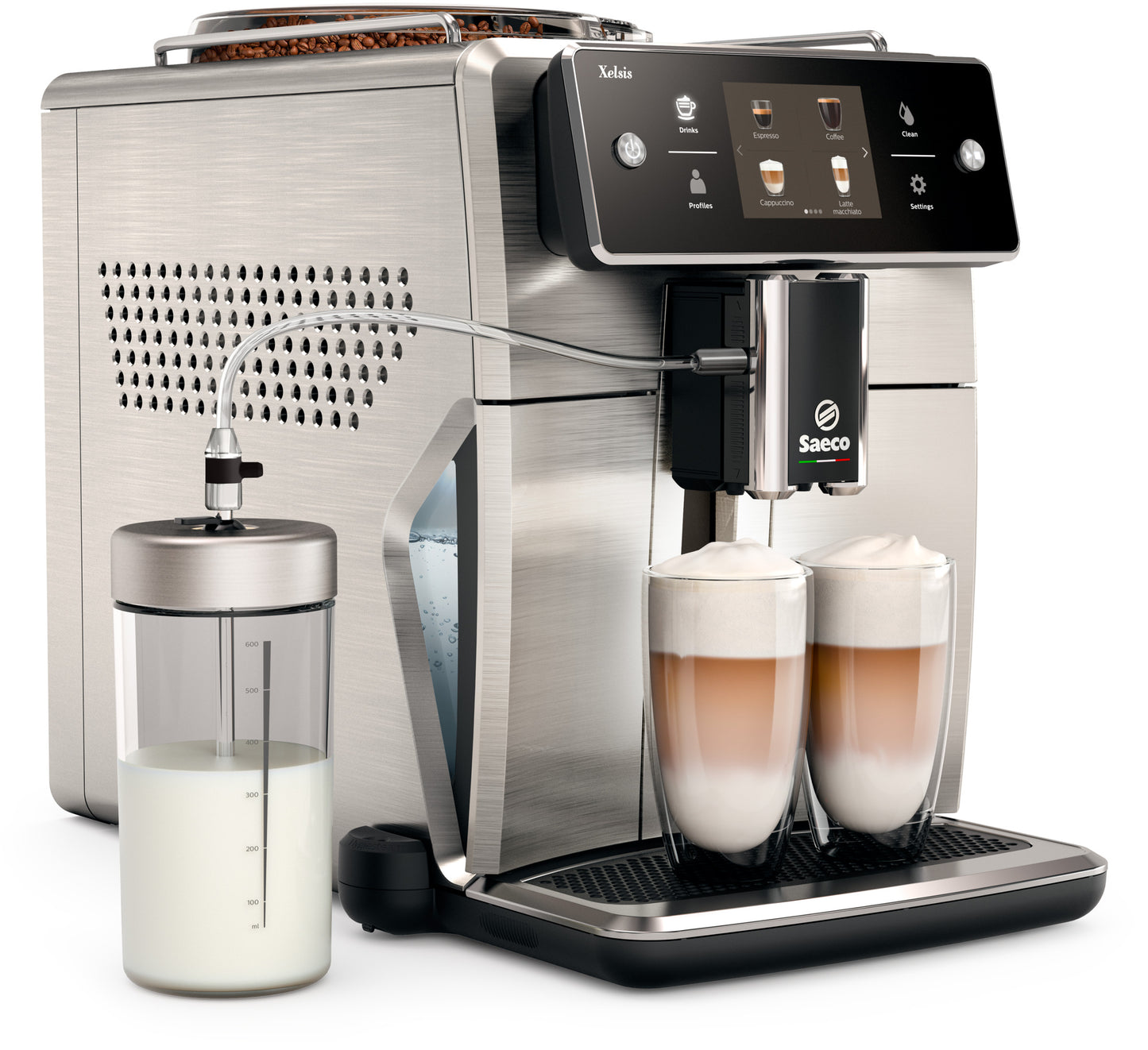 Saeco - Xelsis Stainless Steel Super Automatic Espresso Machine SM7685/04 (OPEN BOX - IN STORE PURCHASE - STORE DEMO MODEL)