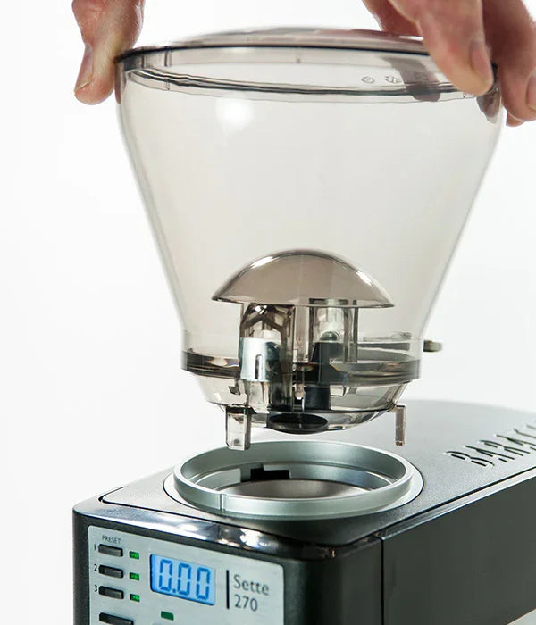 Baratza Sette Shut Off Hopper Assembly with Metal Handle - S012 // SP0100784