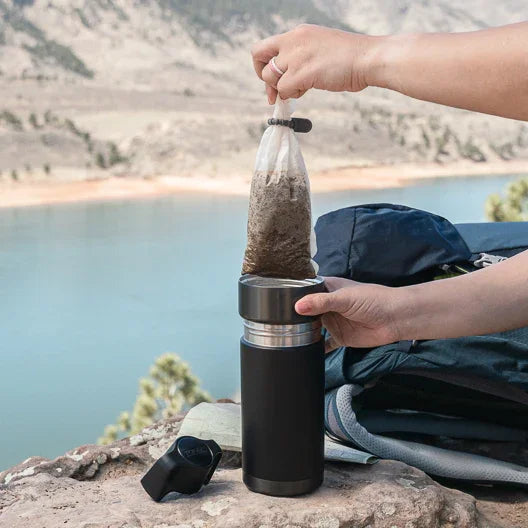 Toddy GO Cold Brew Coffee Brewer Gunmetal & Black 25 oz / 0.75L - TGB-G