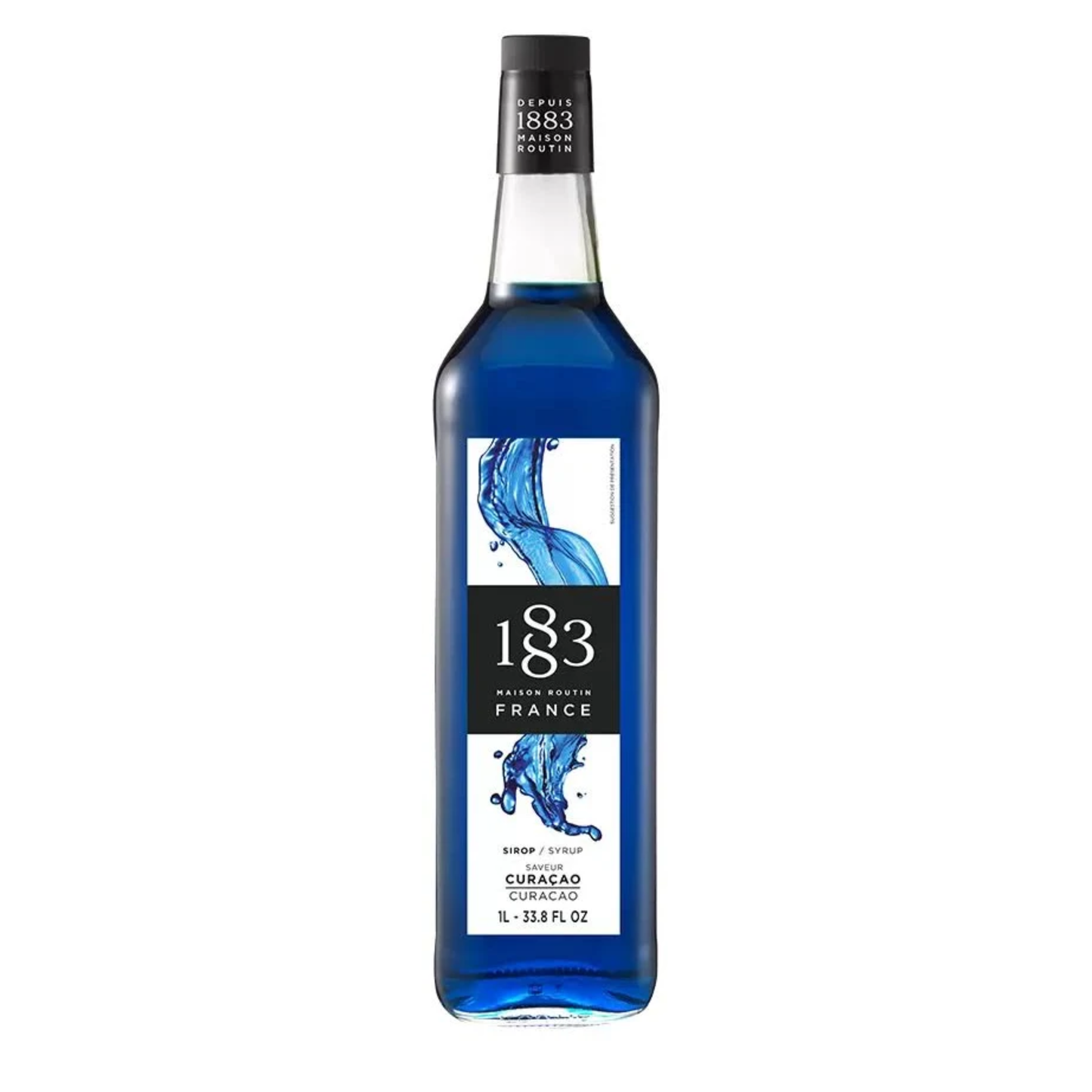 1883 Blue Curacao Syrup 1L Glass Bottle (EXP OCT/2026)