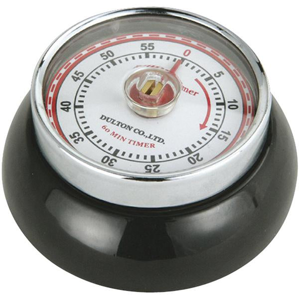 "Retro" Kitchen Timer, Black, 2.75x1.25," by Zassenhaus M072310