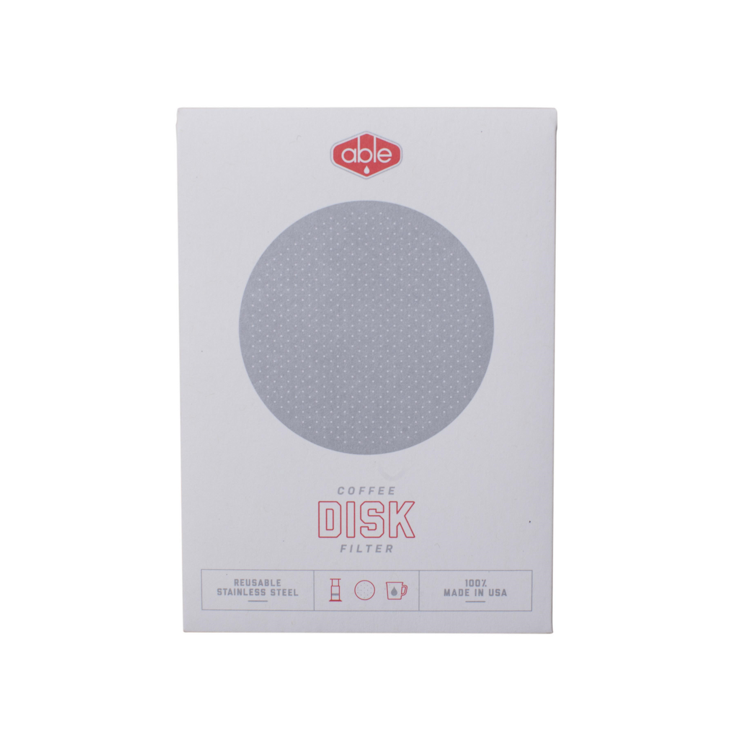 Able Brewing Disk Aerobie Aeropress Stainless Steel Coffee Filter - Standard