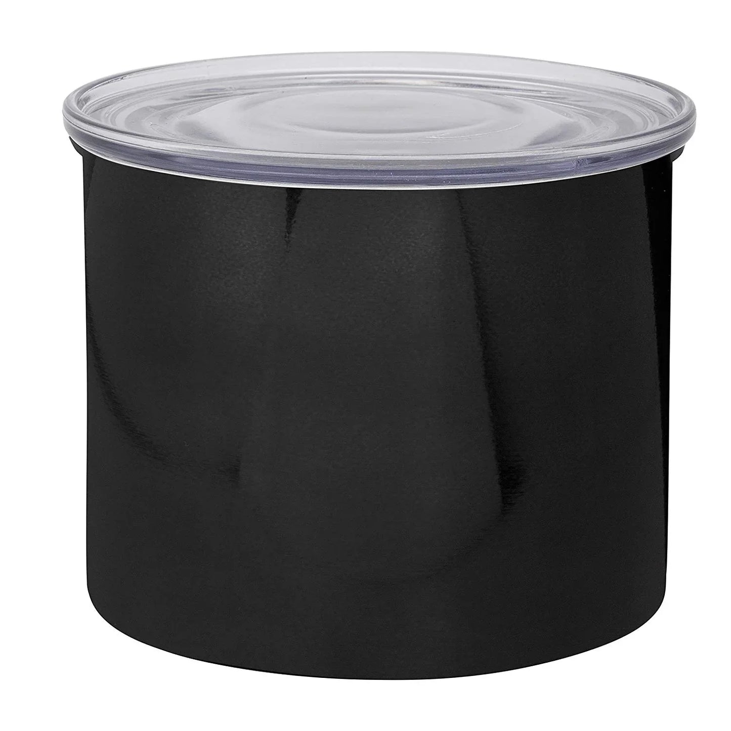 Planetary Design AirScape Classic Stainless Steel 32oz Coffee Canister 4" - Obsidian Black with Smoke Lid