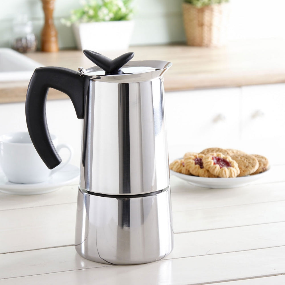 Bialetti Musa 10 Cup Stainless Steel Stovetop Espresso Maker