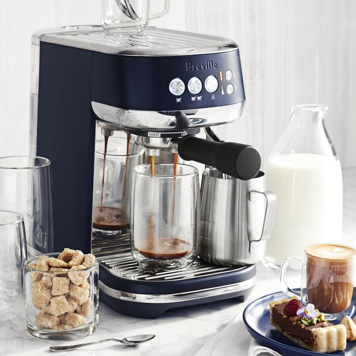 Breville - Bambino Plus Espresso Machine Damson Blue - BES500DBL