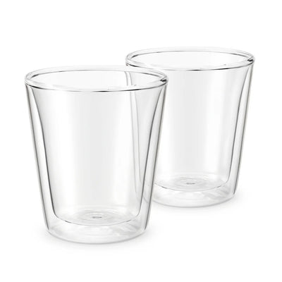 Breville the Latte Duo Dual Wall Glass Cups 200ml/6.5oz Set of 2 - BES046CLR