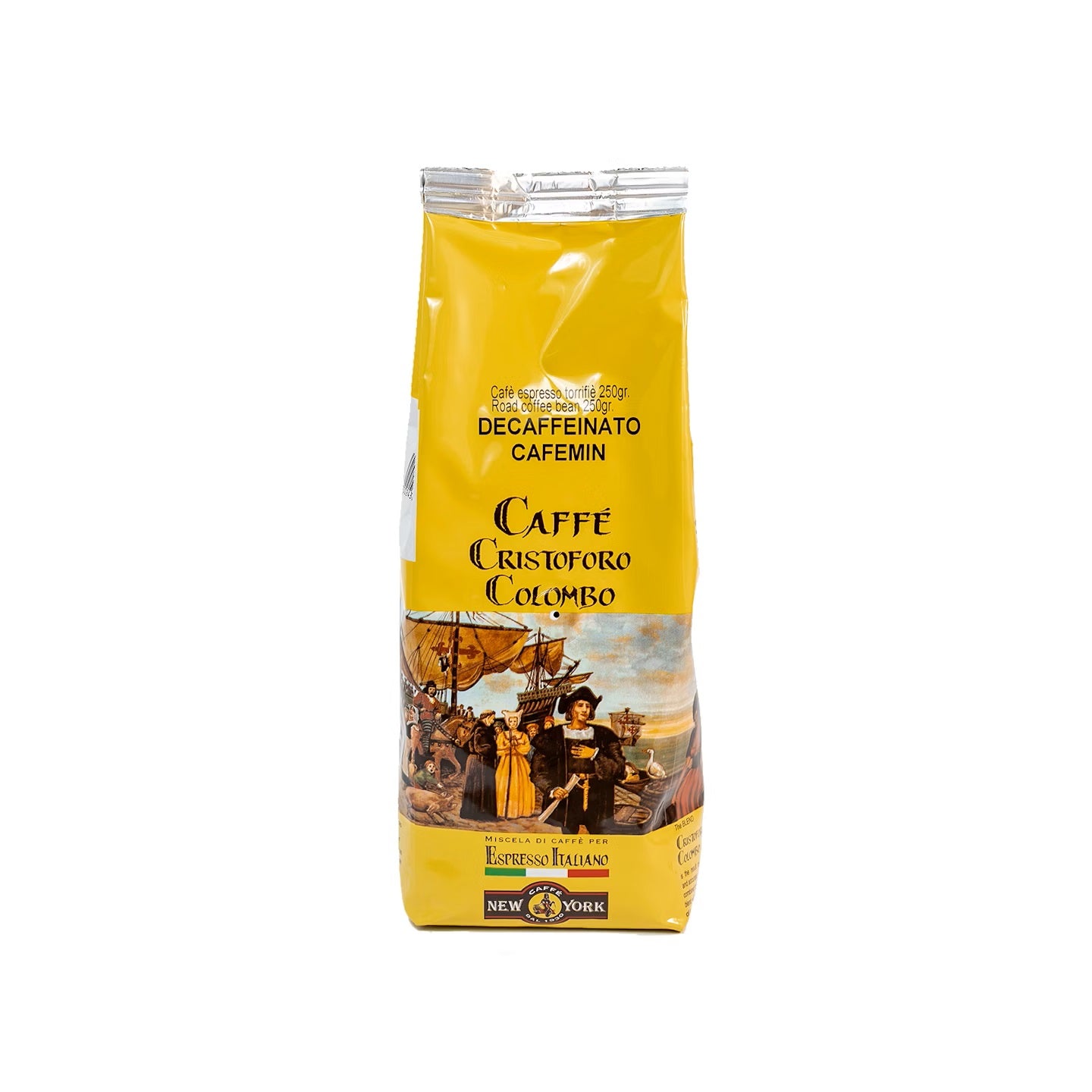 Caffe New York Cristoforo Colombo Decaf Coffee Beans 250g