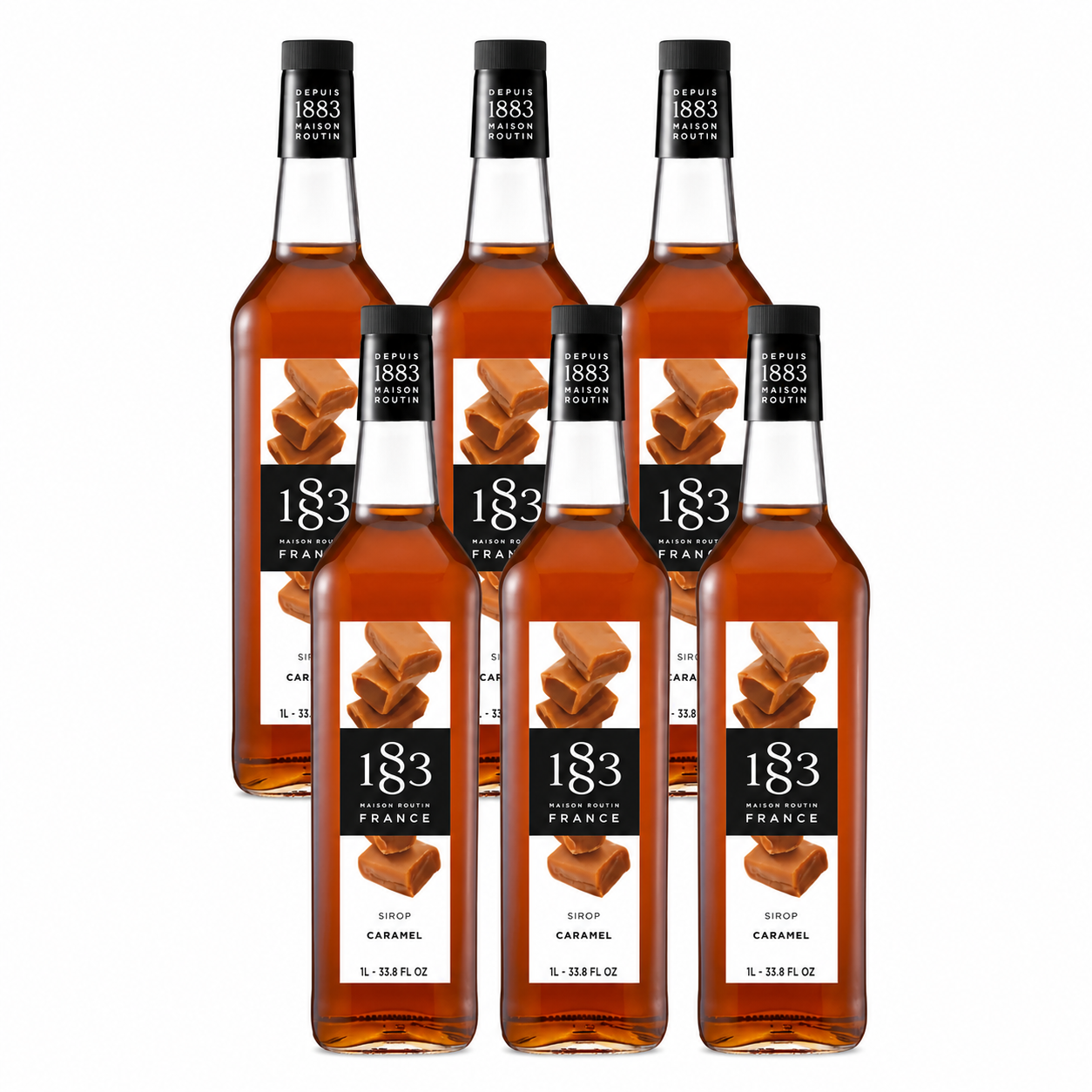 1883 Caramel Syrup 1L Glass Bottle