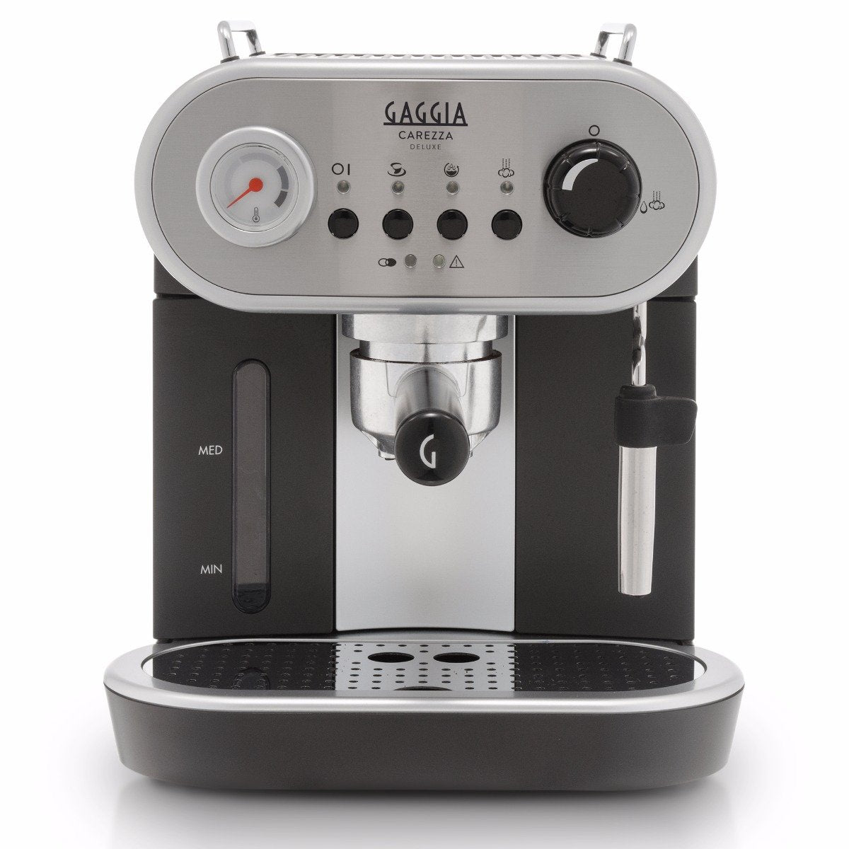 Gaggia - Carezza Deluxe Semi-Automatic Espresso Machine - Silver Model No.RI8525/47