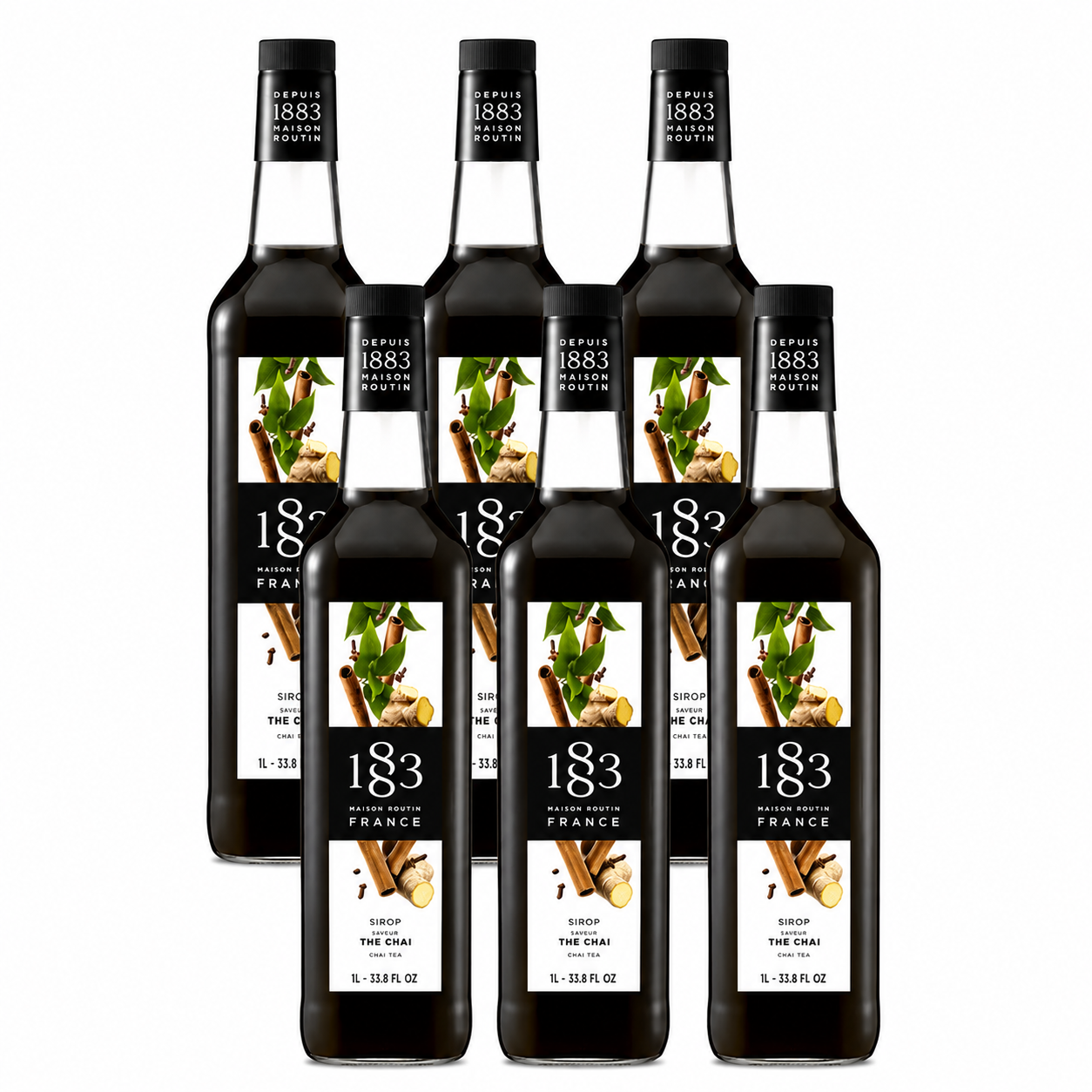 1883 Chai Tea Syrup 1L Glass Bottle