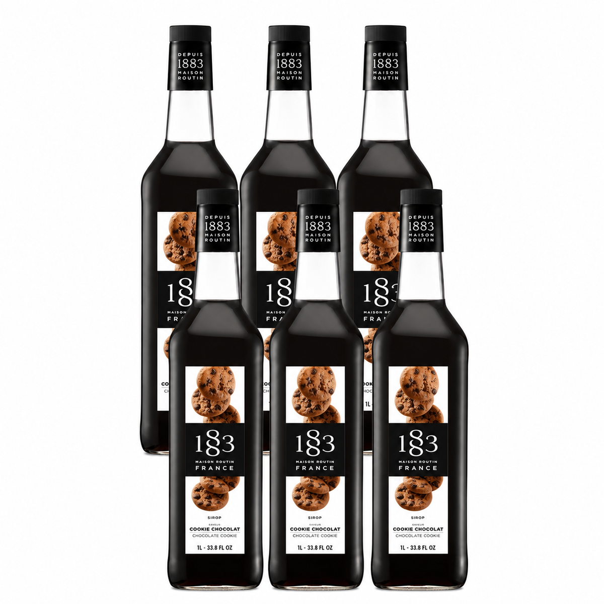 1883 Chocolate Cookie Syrup 1L Glass Bottle