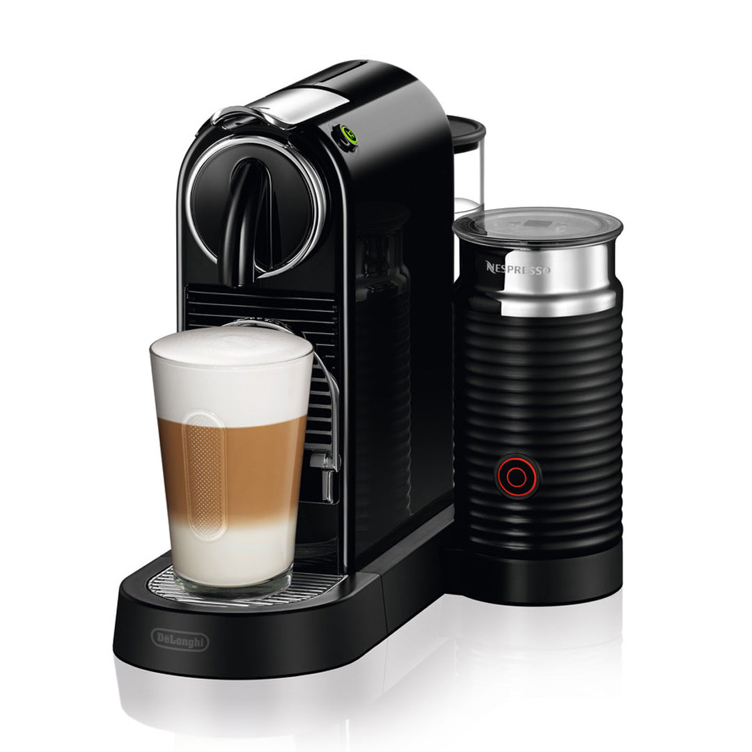 Delonghi Nespresso Citiz BLACK Single Serve Espresso Machine with Aeroccino 3 EN267BAECA