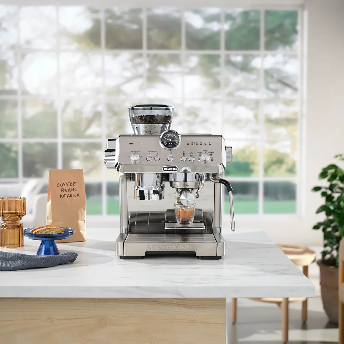 Delonghi La Specialista Opera Espresso Machine with Built in Grinder - Stainless Steel - EC9555M
