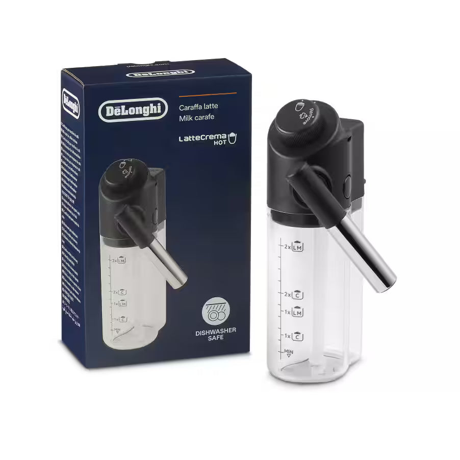 Delonghi Round Milk Carafe for Magnifica - DLSC035 - AS00009731 (replaces DLSC028 - AS00005733 + AS00004328)