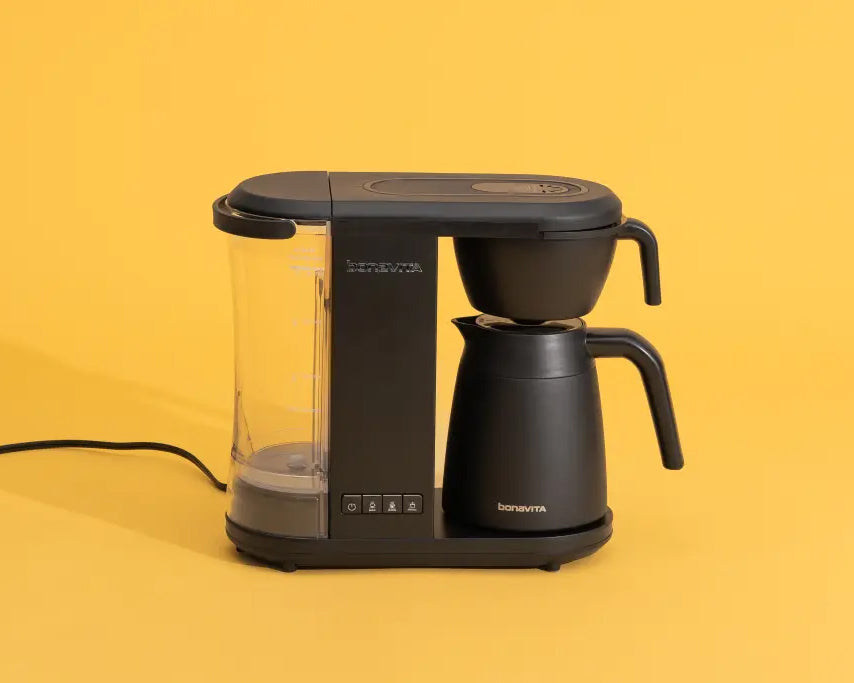 Bonavita - Enthusiast One-Touch Coffee Brewer 8 Cup Matte Black with Glass Carafe & Brew Stop - BVC2201GS-MB