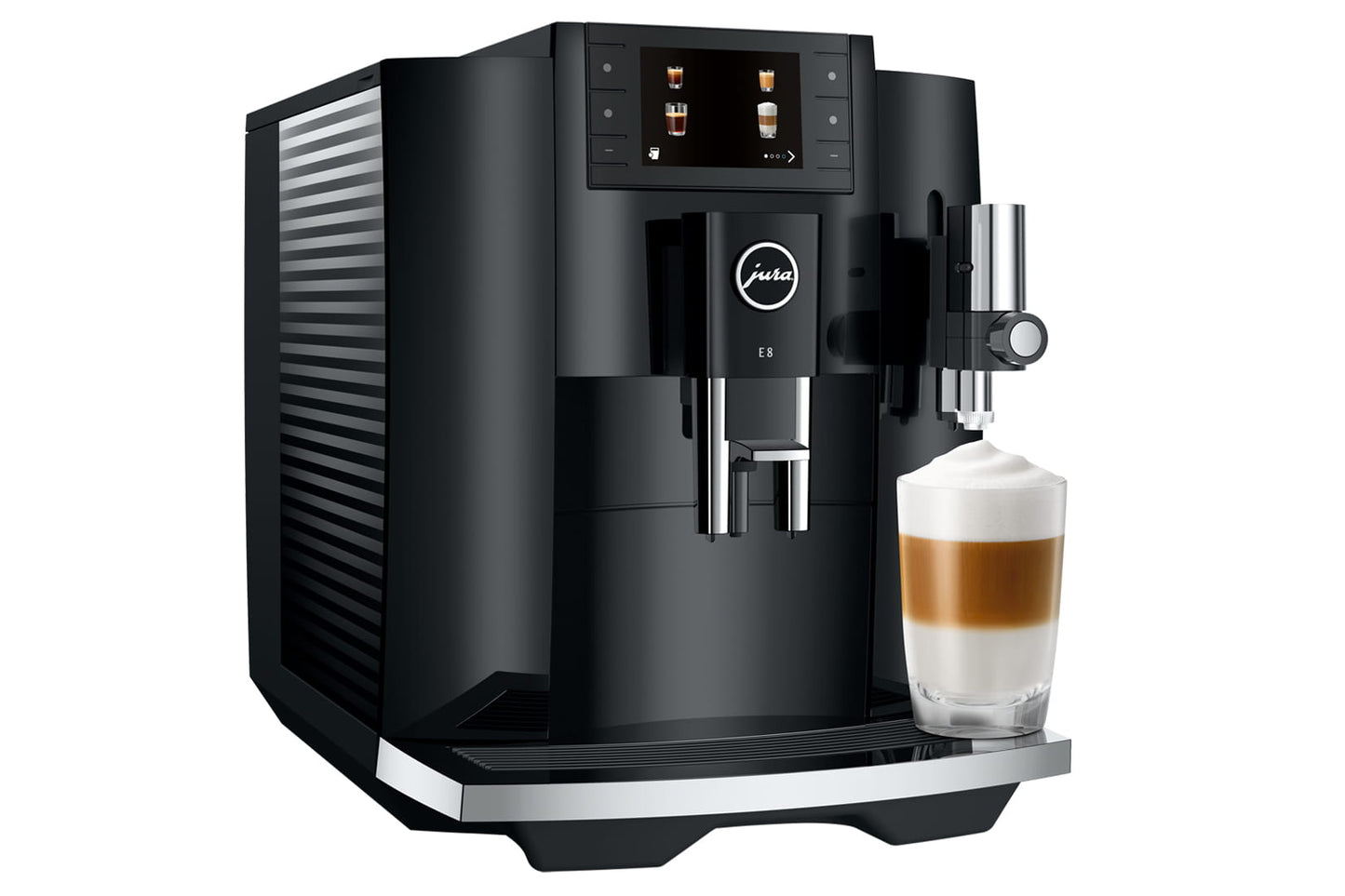Jura E8 2024 Superautomatic Espresso Machine Piano Black - 15648