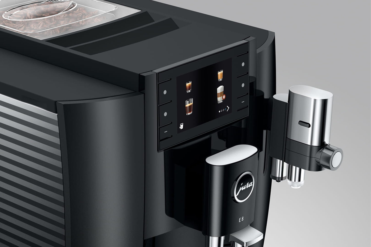 Jura E8 2024 Superautomatic Espresso Machine Piano Black - 15648