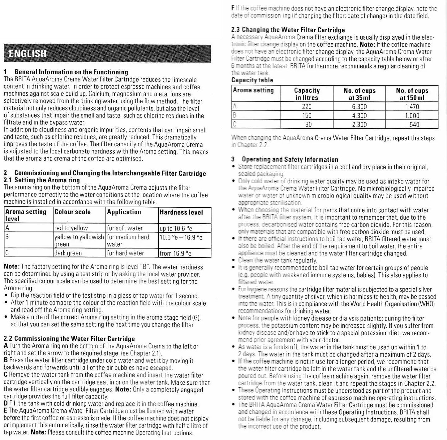 ECM Brita Aroma-C Water Filter Kit (2-Pack) - 89445.K