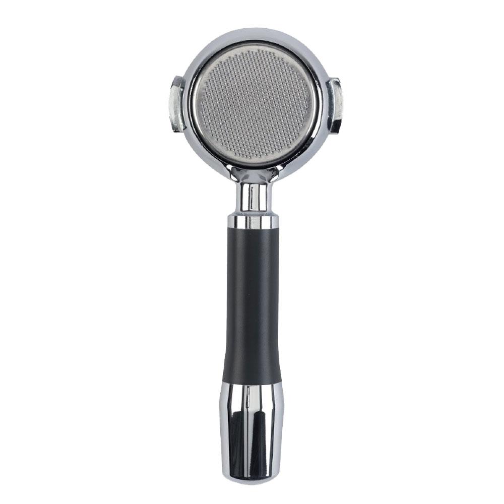 ECM Premium Bottomless Stainless Steel Portafilter with Ergonomically Angled Grip - # 89476