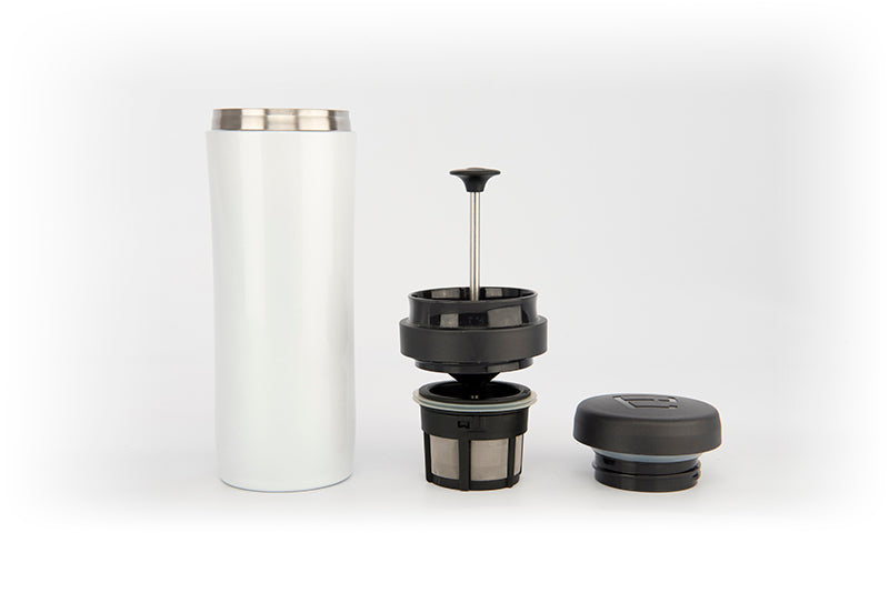 Espro Travel Press with Coffee Filter 10-15oz Bright White, #5012C-BS