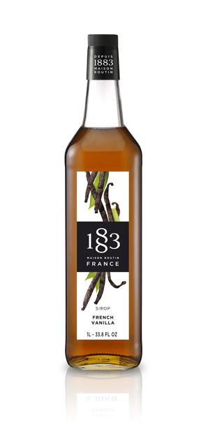 1883 French Vanilla Syrup 1L Glass Bottle