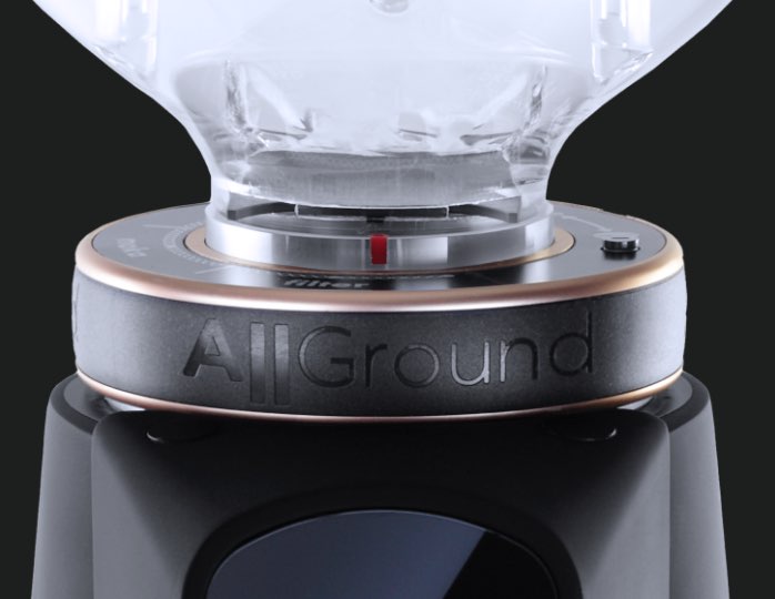 Fiorenzato AllGround Grinder - Matt Artic White with Short Hopper