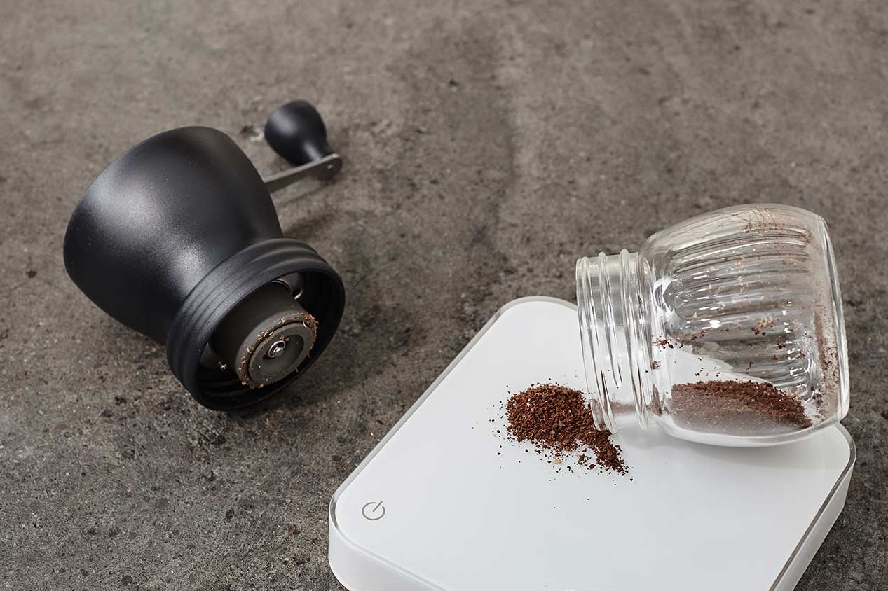 Hario Skerton PLUS Hand Grinder w/Glass Base - MSCS-2DTB