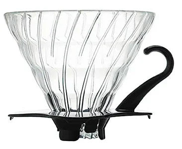 Hario V60 Coffee Dripper Glass w/Black handle, 02, VDG-02B