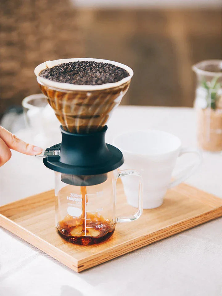 HARIO V60-02 SWITCH Glass Immersion Dripper (200ml/6.76oz) - #SSD-200-B
