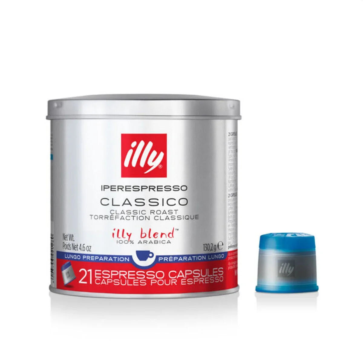 Illy IperEspresso Capsules - 21 Capsules - Classico Lungo Preparation - # A099