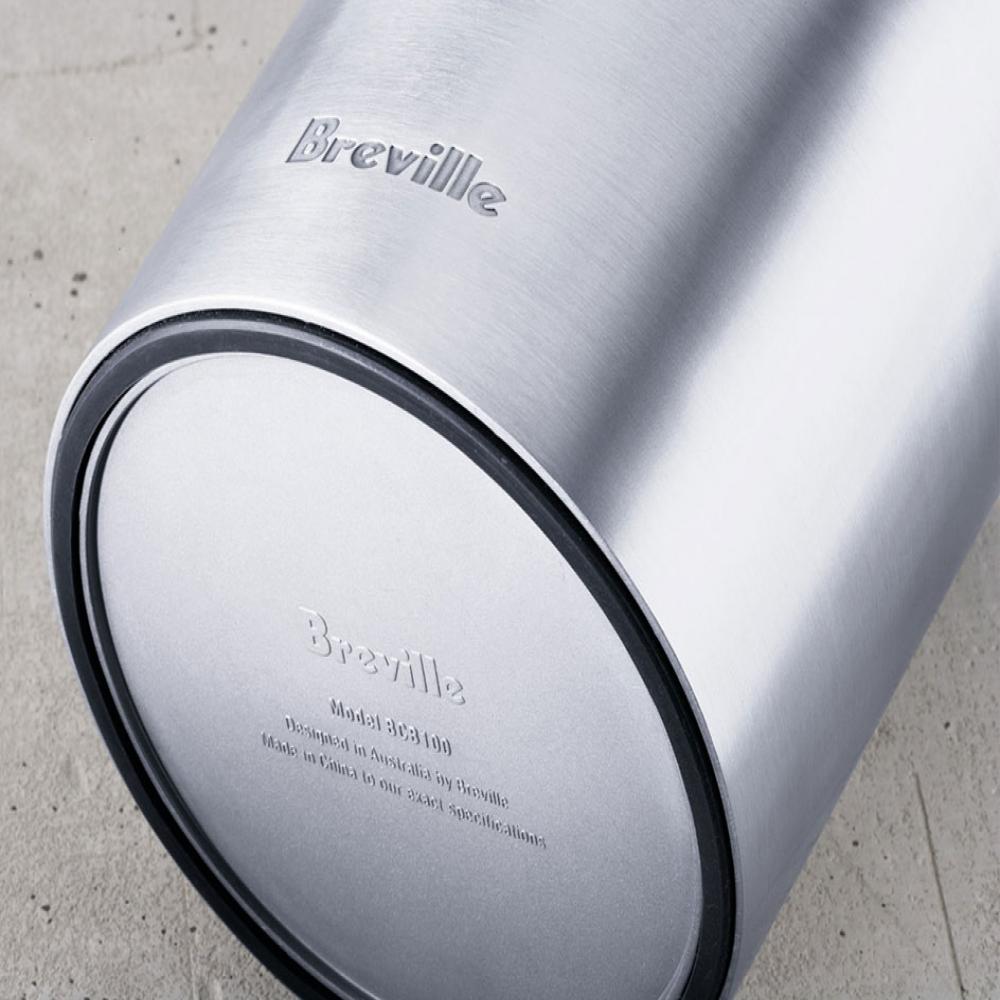 Breville The Knock Box, Round Lg. Stainless Steel BCB100