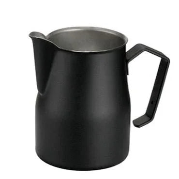 Motta Professional Milk Pitcher MATTE BLACK #2550, (500ml/17oz) Stainless Steel Inox 18/10