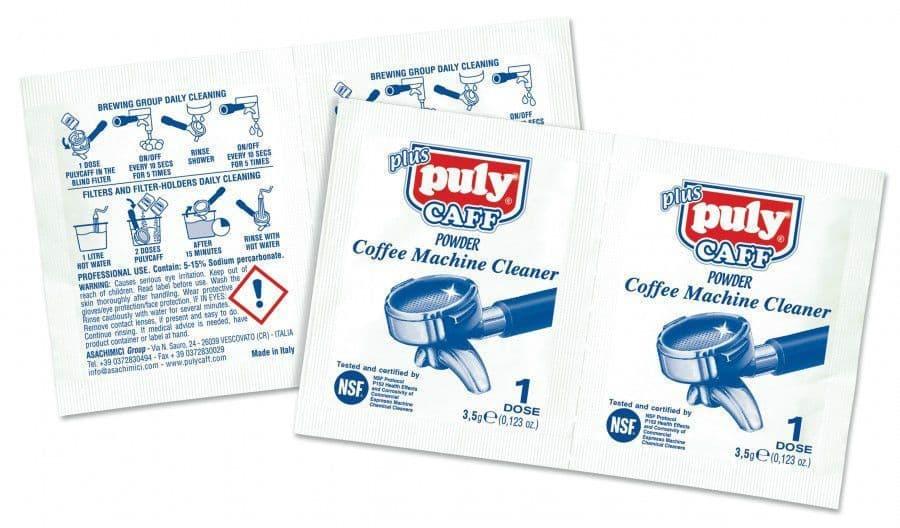 Puly Caff Espresso Machine Cleaner Powder - 3.5g Bag / Box of 40 - LEPLA9201