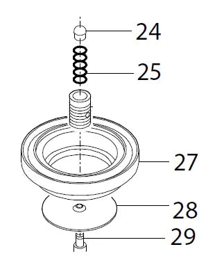 Saeco Gaggia 129854021 Philips TPS Screw for Shower Disc/Percolator (Genuine Spare Part) 9965-300-13107