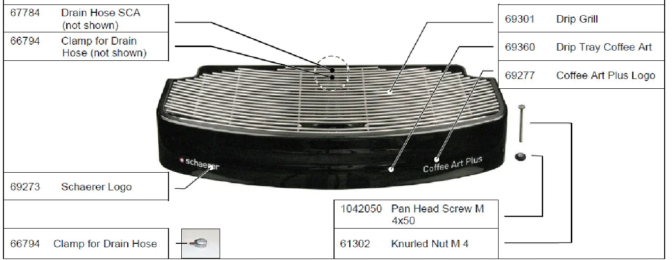 Schaerer Coffee Art Drip Tray Black - 69391