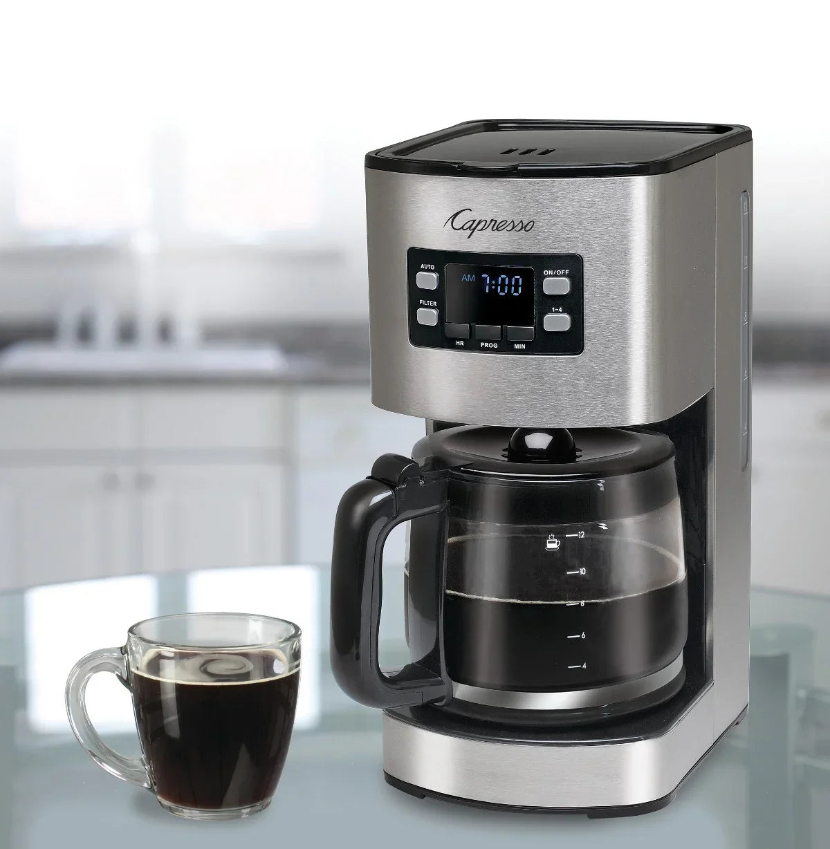 Capresso SG300 12-Cup Stainless Steel Coffee Maker