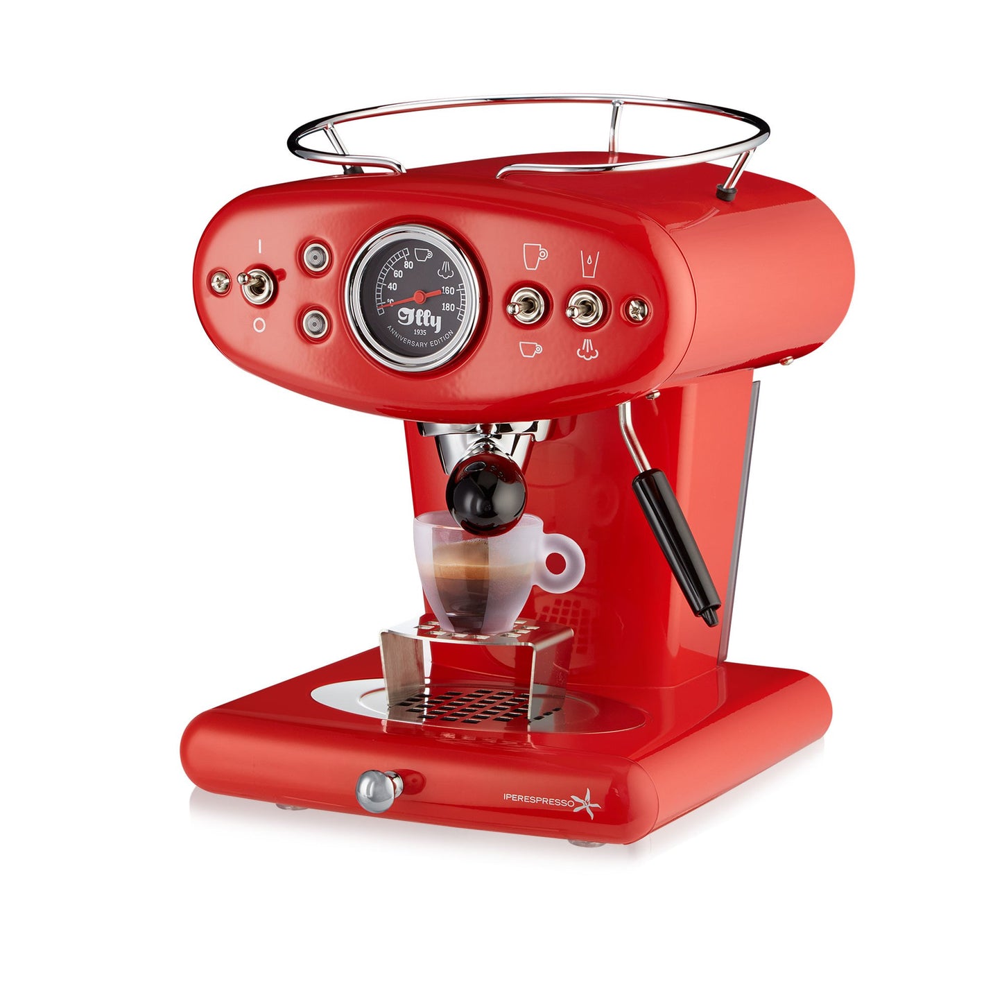 illy X1 iperEspresso Anniversary 1935 Machine by Francis Francis Red - 60256