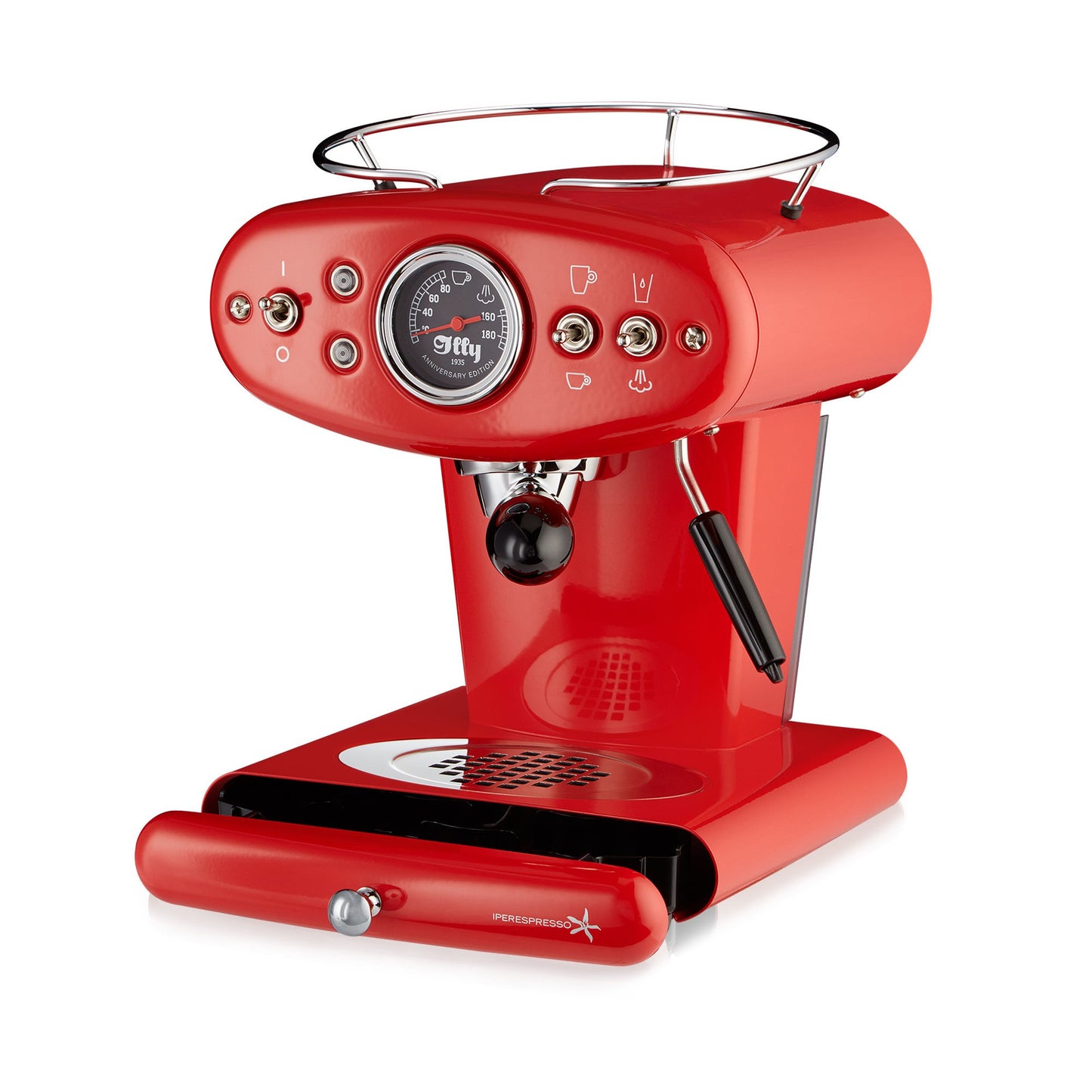 illy X1 iperEspresso Anniversary 1935 Machine by Francis Francis Red - 60256