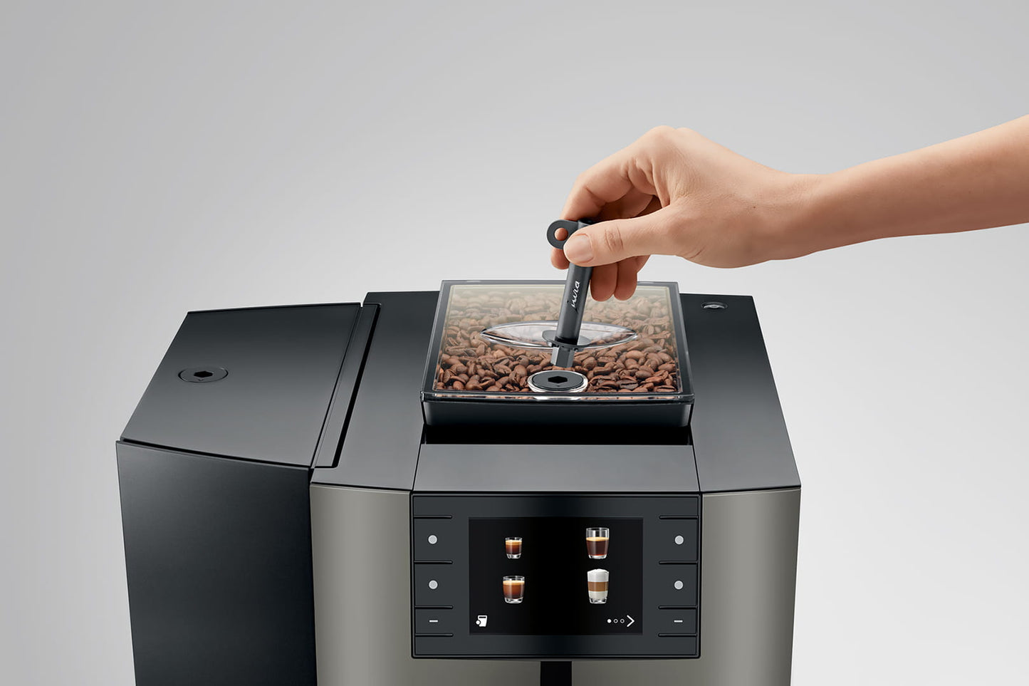 Jura - X10 Dark Inox Professional Superautomatic Espresso Machine - 15669