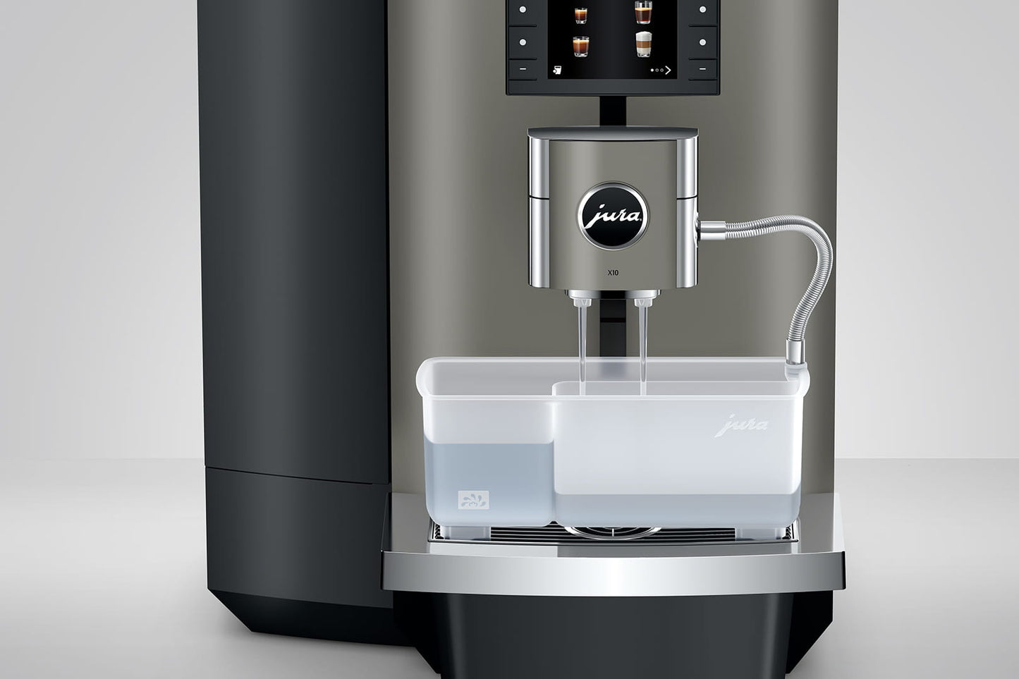 Jura - X10 Dark Inox Professional Superautomatic Espresso Machine - 15669