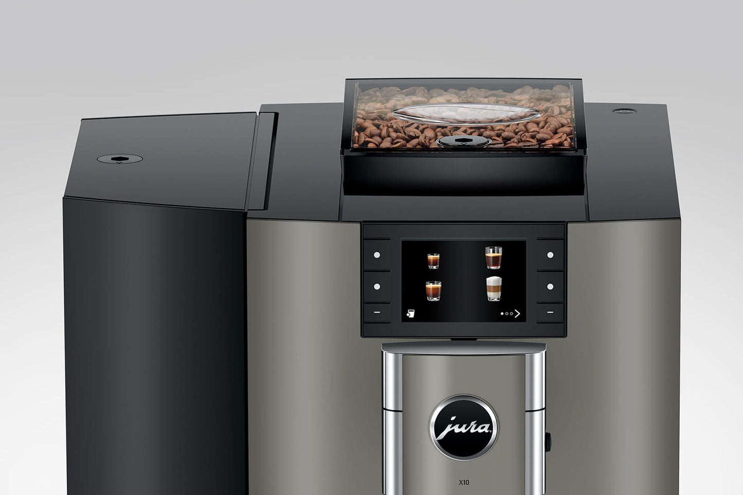 Jura - X10 Dark Inox Professional Superautomatic Espresso Machine - 15669