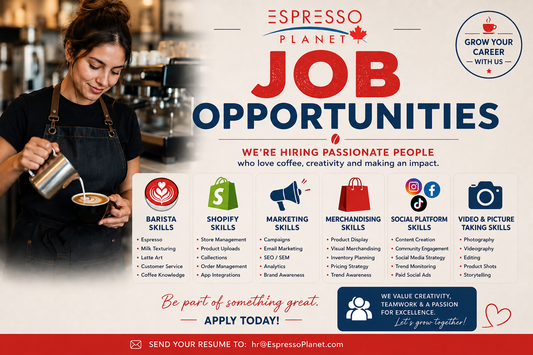 Careers and Job Opportunities at Espresso Planet | Jobs in Mississauga, Ontario
