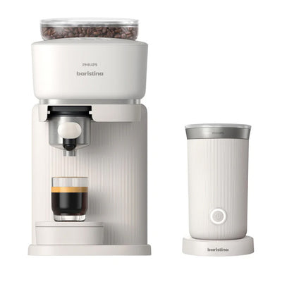 Philips / Saeco - Baristina Semi Automatic Espresso Machine with Milk Frother Combo - Black BAR303/60