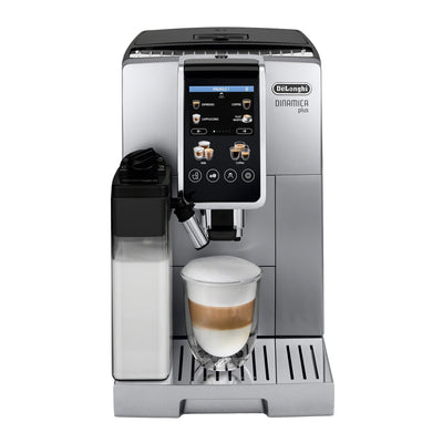 DeLonghi - Dinamica Plus Silver Super Automatic Espresso Machine with Milk Carafe (Non Connected) - ECAM38085SB