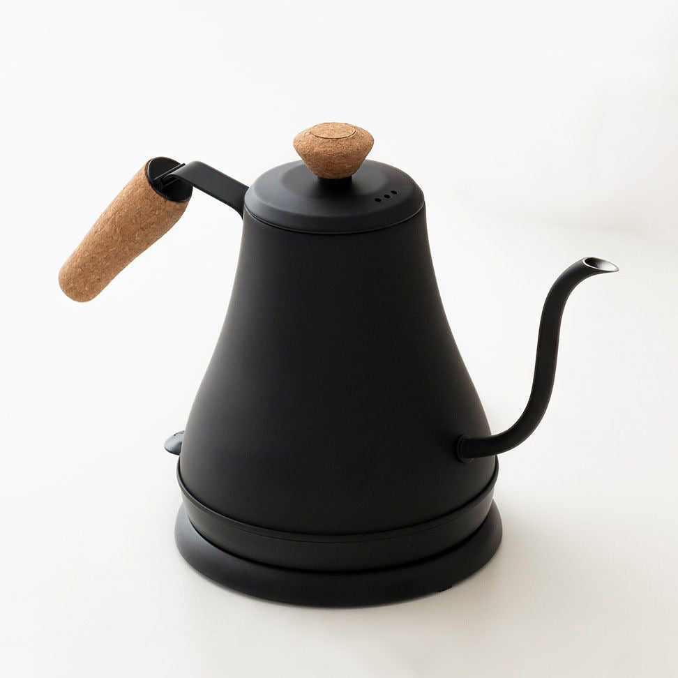 Bodum Melior Electric Gooseneck Water Kettle 0.8 L / 27 oz - Matte Black with Cork, 11883-259US