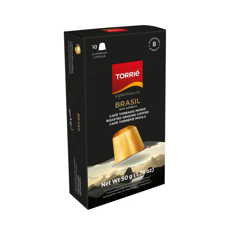Torrie Nespresso Compatible Aluminum Capsules Box of 10 - Brasil (EXP MAY/2025)