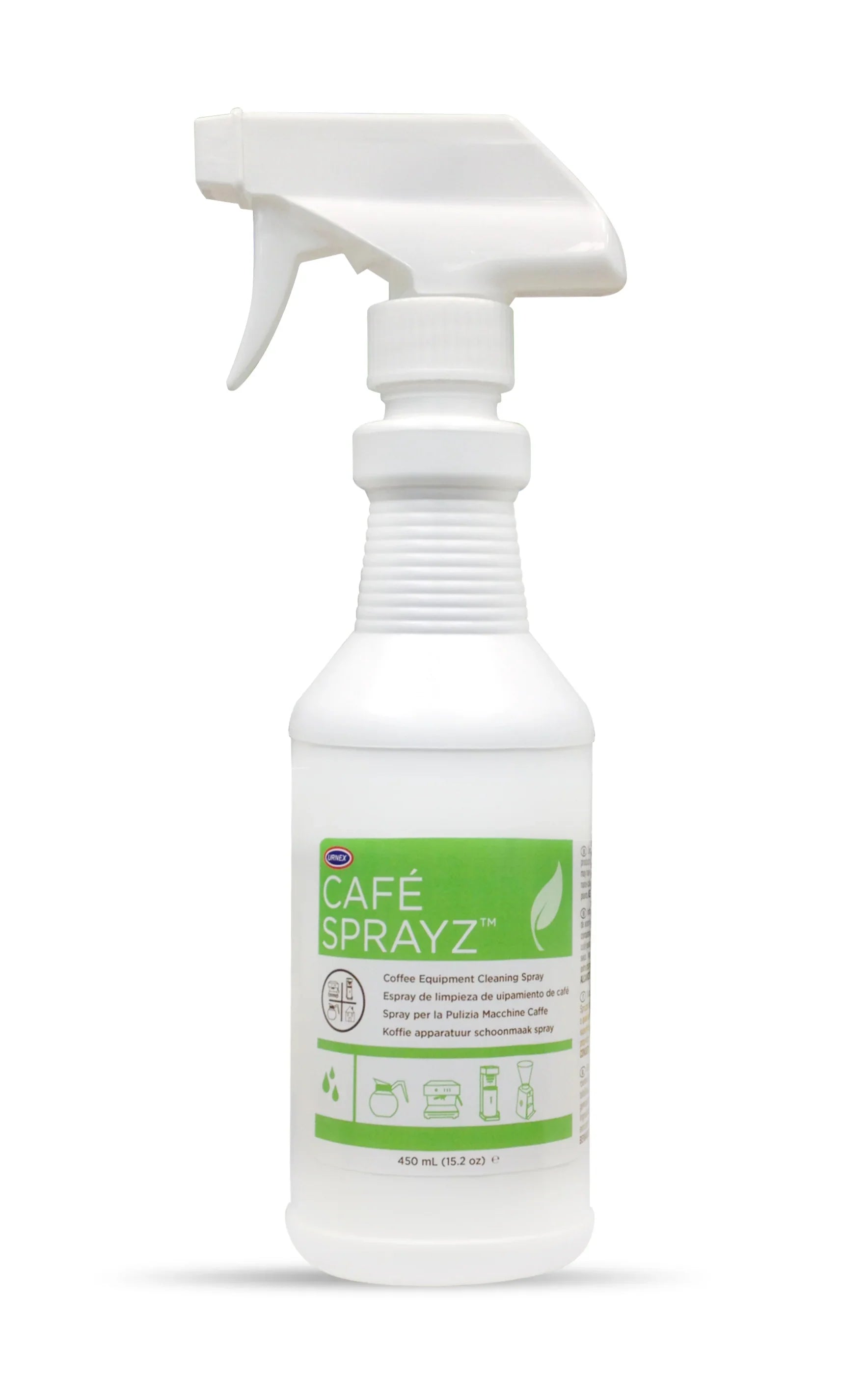 Urnex Cafe SprayZ Coffee Equipment Cleaning Spray, 15.2oz / 450ml bottle