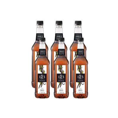 1883 French Vanilla Syrup 1L Glass Bottle